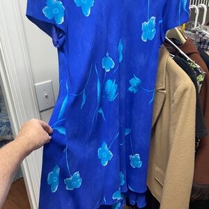 Karin Stevens Vibrant Blue Petite Dress